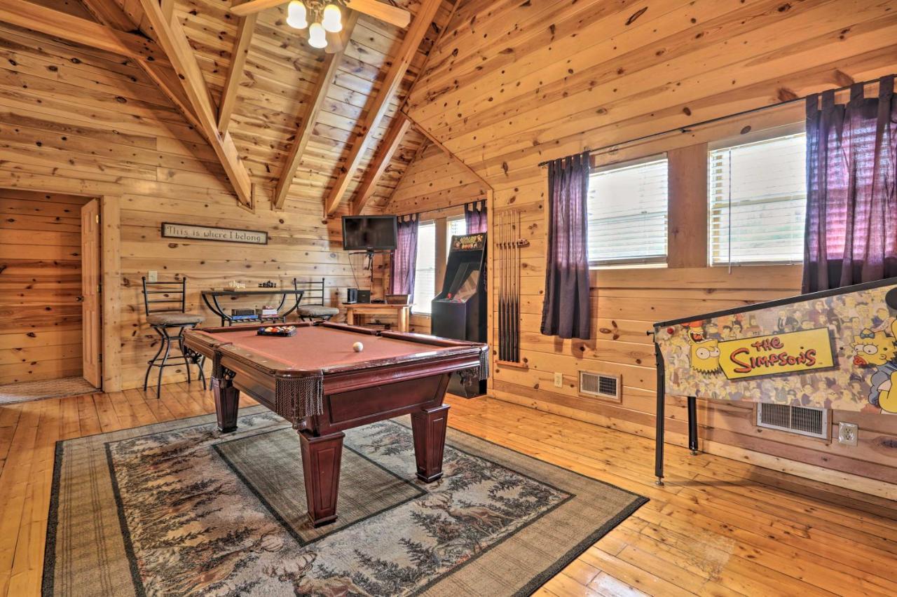 Pigeon Forge Cabin With Games, 1 Mi To Parkway! المظهر الخارجي الصورة